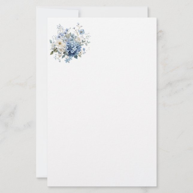 Papel de Papelaria Floral (Frente)