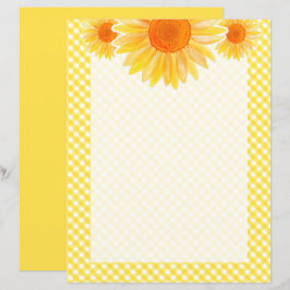 Papel de papelaria Girassol