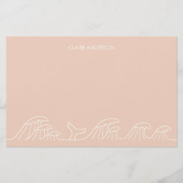 Papel de papelaria para as raparigas costeiras das