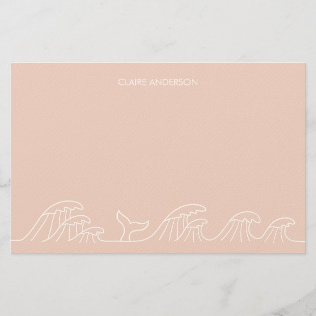 Papel de papelaria para as raparigas costeiras das (Frente)