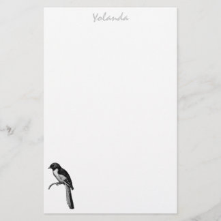 Papel de papelaria para aves personalizado