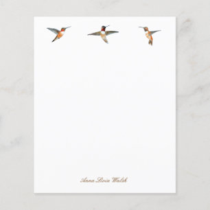 Papel de papelaria para beija-flores