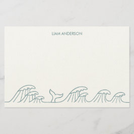 Papel de papelaria para crianças costeiras