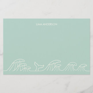 Papel de papelaria para crianças costeiras