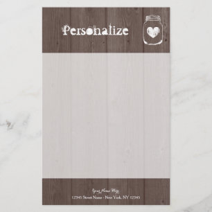 Papel de papelaria para jarro de madeira chique pe