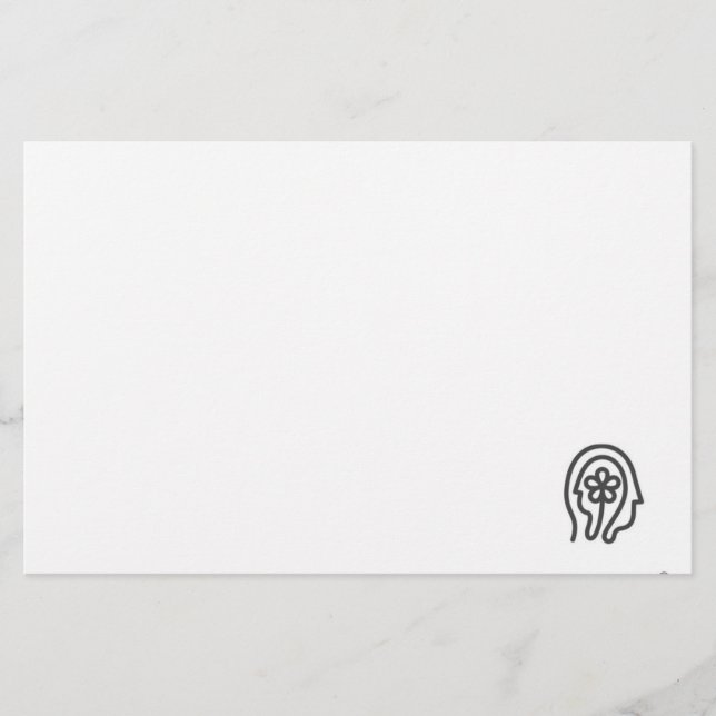 Papel de papelaria para logotipos vivos (Frente)