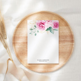 Papel de papelaria para monograma floral de jardim