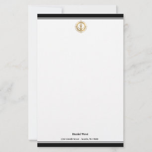 Papel de Papelaria Personalizada Marítima