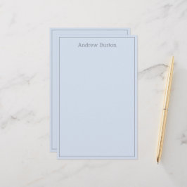 Papel de papelaria personalizado simples | Prata A