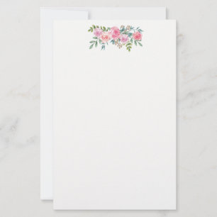 Papel de papelaria rosa