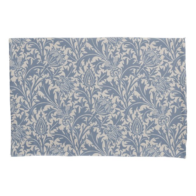 Papel de Parede Cardo Azul Ardósia William Morris (Frente)