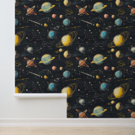 Papel de parede com tema espacial único para amant