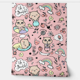 Papel de parede com um design moderno, um desenho