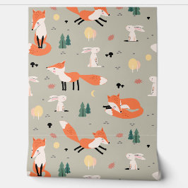 Papel de parede com uma ilustração engraçada.