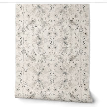 Papel de Parede Damasko Botânico Macio - Aquarela