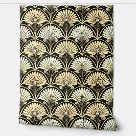 Papel de Parede de Acento Floral em Dourado Art Dé