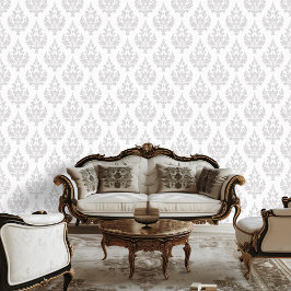 Papel de parede de folga Damask Scroll Inspirado p