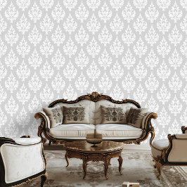 Papel de parede de folga Damask Scroll Inspirado p