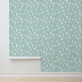 Papel de parede de padrão de queda de água verde A