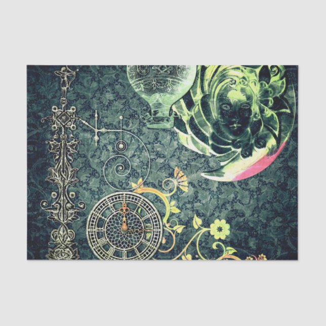 Papel de parede de Steampunk do vintage (Frente )