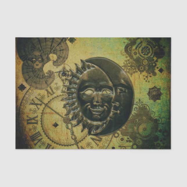 Papel de parede de Steampunk do vintage (Frente )