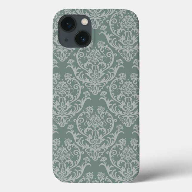 Papel de parede floral verde (Verso)