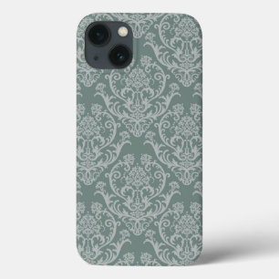 Papel de parede floral verde
