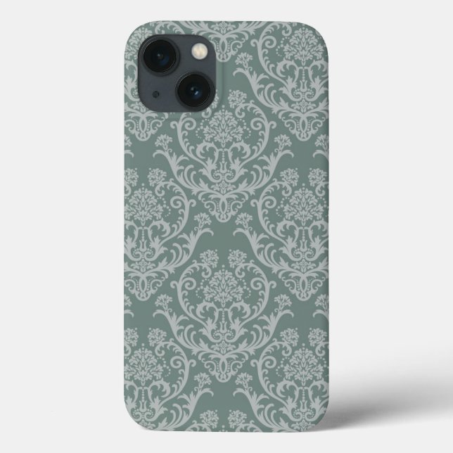 Papel de parede floral verde (Verso)