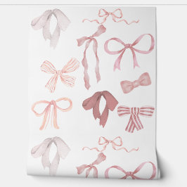 Papel de parede Laços Rosa