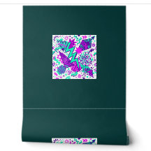 Papel de Parede Liso com Padrão Geométrico Abstrat