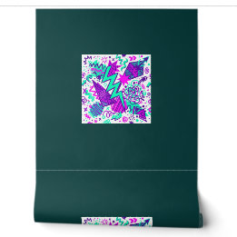 Papel de Parede Liso com Padrão Geométrico Abstrat
