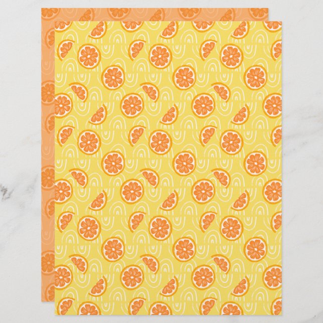 Papel De Pasta Laranja (Frente/Verso)