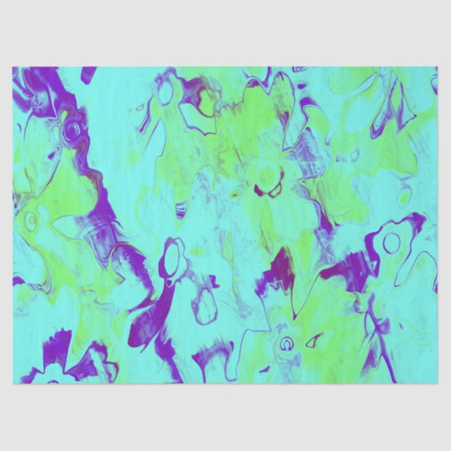 Papel De Pintado Com Grãos-Florais-14-Tecidos (Frente )