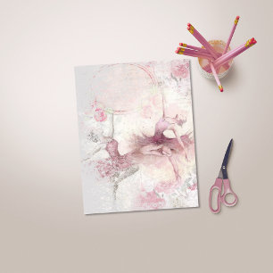 Papel de plástico flexível Ballerina cor-de-rosa