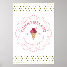 Papel de Poster de Valor Yummy Gelato 20x16 (Matte