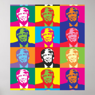 Papel de poster do valor do pop art de Donald