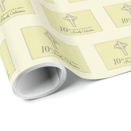 Papel De Presente 10.º aniversário do Padre Emboscada Cruz