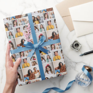 Papel De Presente 10 Amigos e família de colagem de fotos