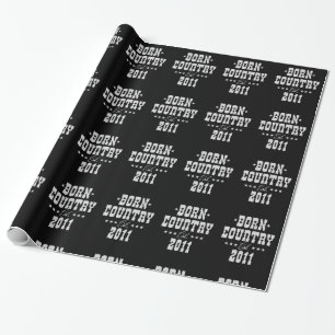 Papel De Presente 12 Birthday para o Country Western Music Lover