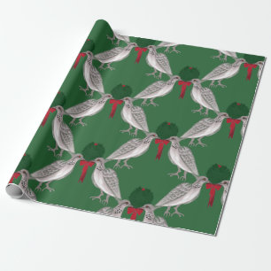 Papel De Presente 12 dias do Natal duas pombas da tartaruga