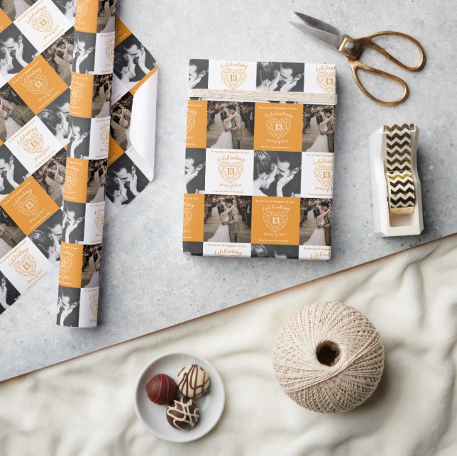 Papel De Presente 13 Casamento Aniversário - Fotos de citrina 2 (Artesanato)