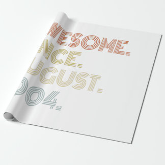 Papel De Presente 17º Aniversário Impressionante Desde Agosto De 200