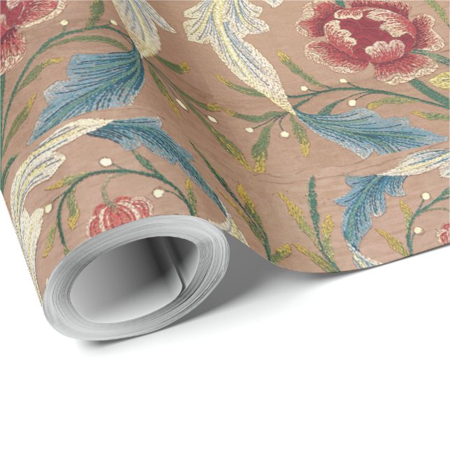 Papel De Presente 1875 Vintage William Morris (Ponta do rolo)
