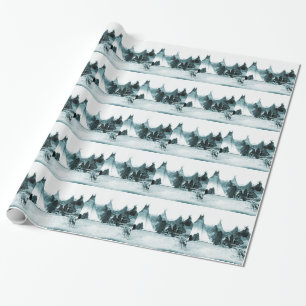 Papel De Presente 1890s indianos do acampamento do nativo americano
