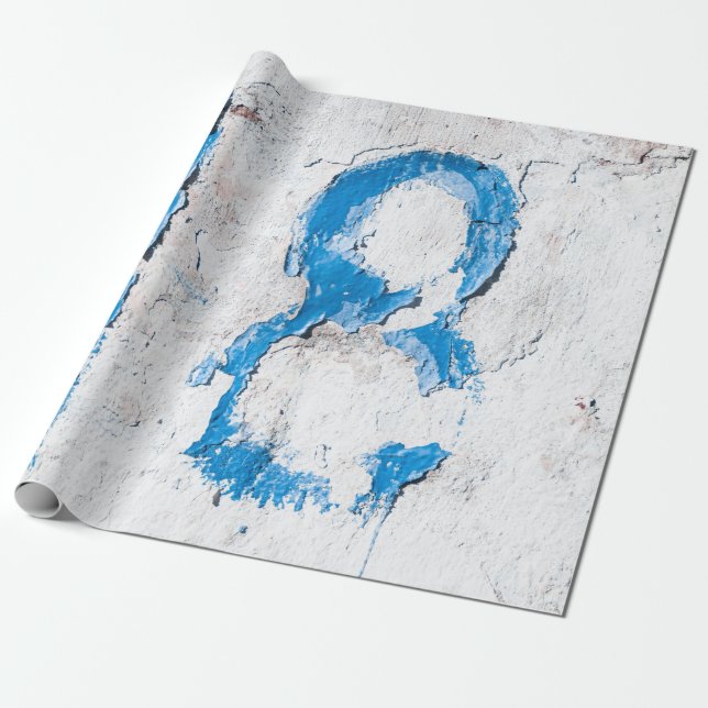 Papel De Presente 18 texto na parede (Desenrolado)