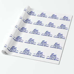 Papel De Presente 1915 designs do aniversário