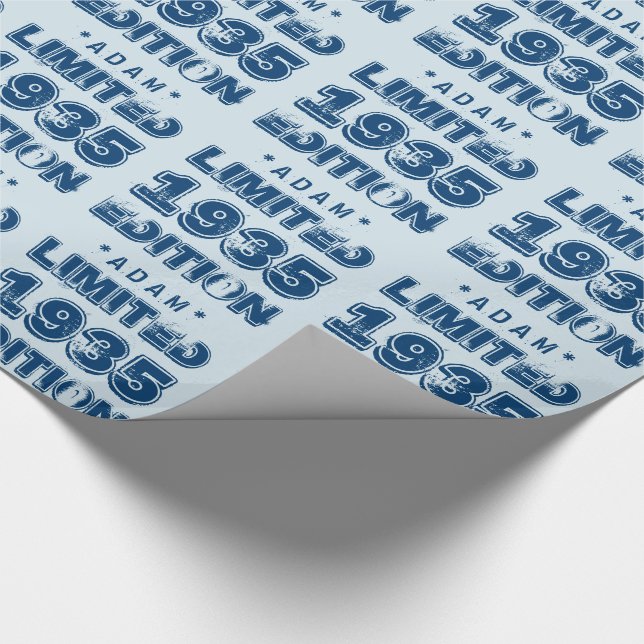 Papel De Presente 1935 ou em qualquer ano, Birthday Limited Edition  (Ponta)