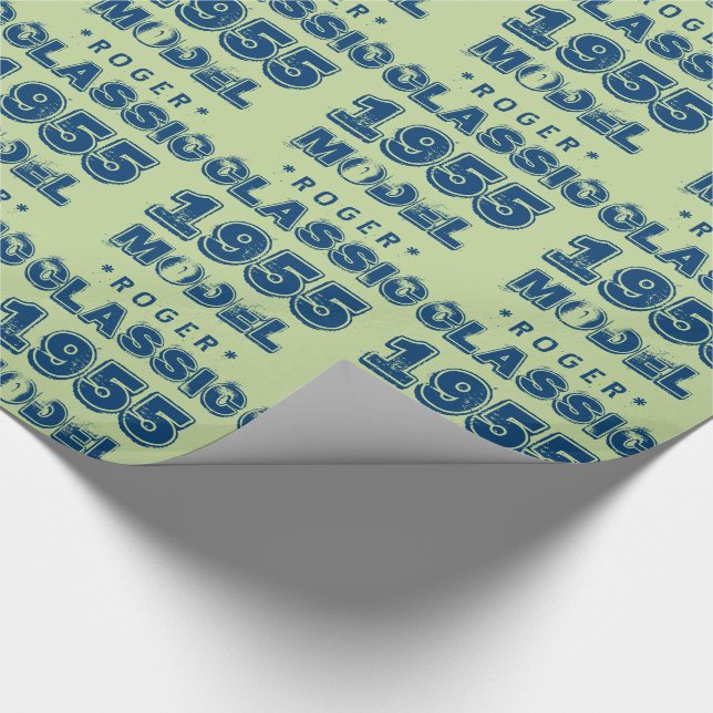 Papel De Presente 1955 60º Aniversário MODEL Verde J60 (Ponta)