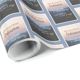 Papel De Presente 20º Aniversário de Ordenação Parabéns