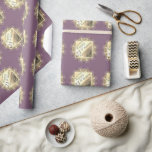 Papel De Presente 21 Aniversário de Casamento de rua/Iolite de Bronz<br><div class="desc">Há algo gratificante em ter um emblema que honre seus marcos e meu emblema de embaixada do rico é tornado ainda mais completo com seus nomes,  data e evento especial de aniversário para marcar o dia!</div>